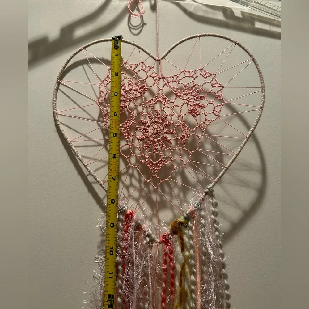 Handmade Crochet Heart Dreamcatcher - Large 33